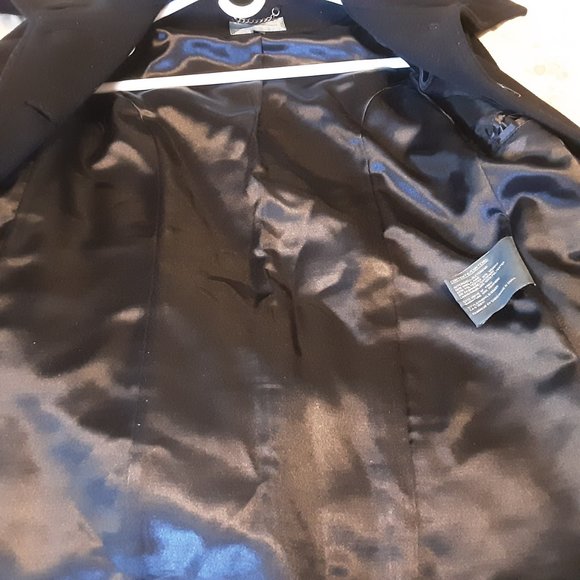 Laura Wool Cashmere Black Winter Pea Coat | S - Picture 14 of 16